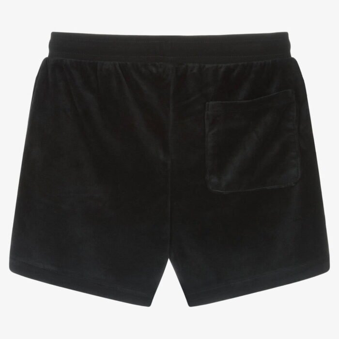 JUICY COUTURE TEEN GIRLS VELOUR SHORTS - BLACK - Image 2