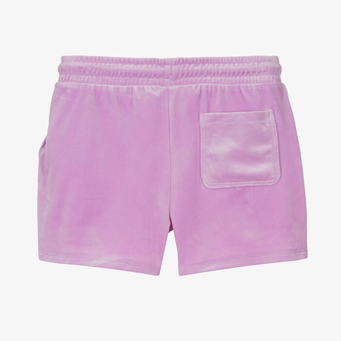 JUICY COUTURE TEEN GIRLS VELOUR SHORTS - PURPLE